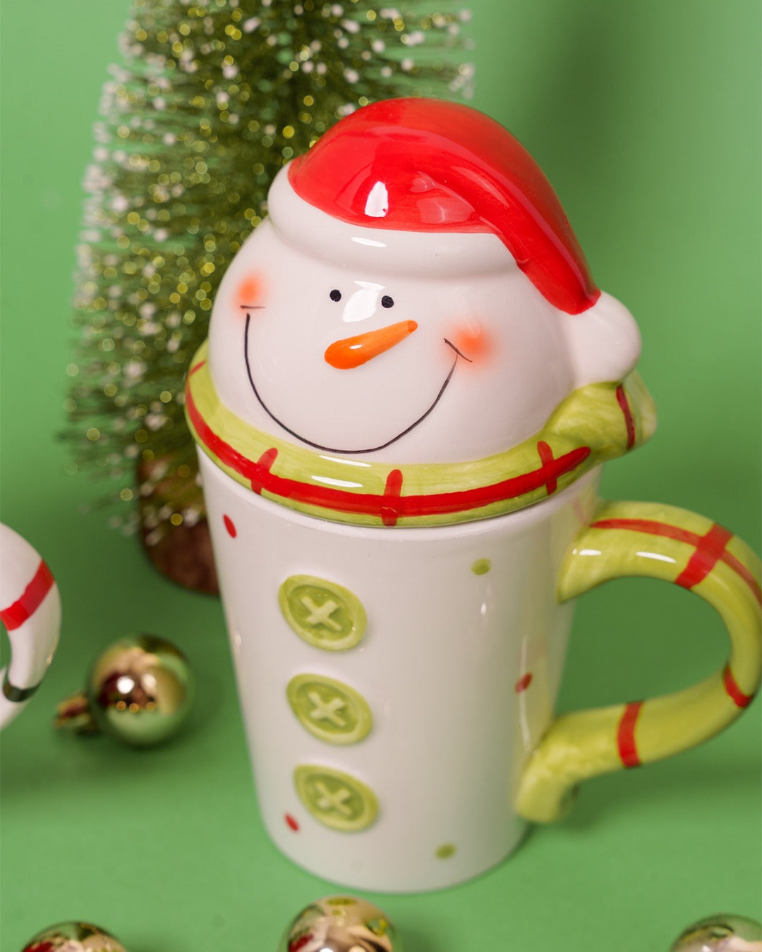 Character mug with cover - big