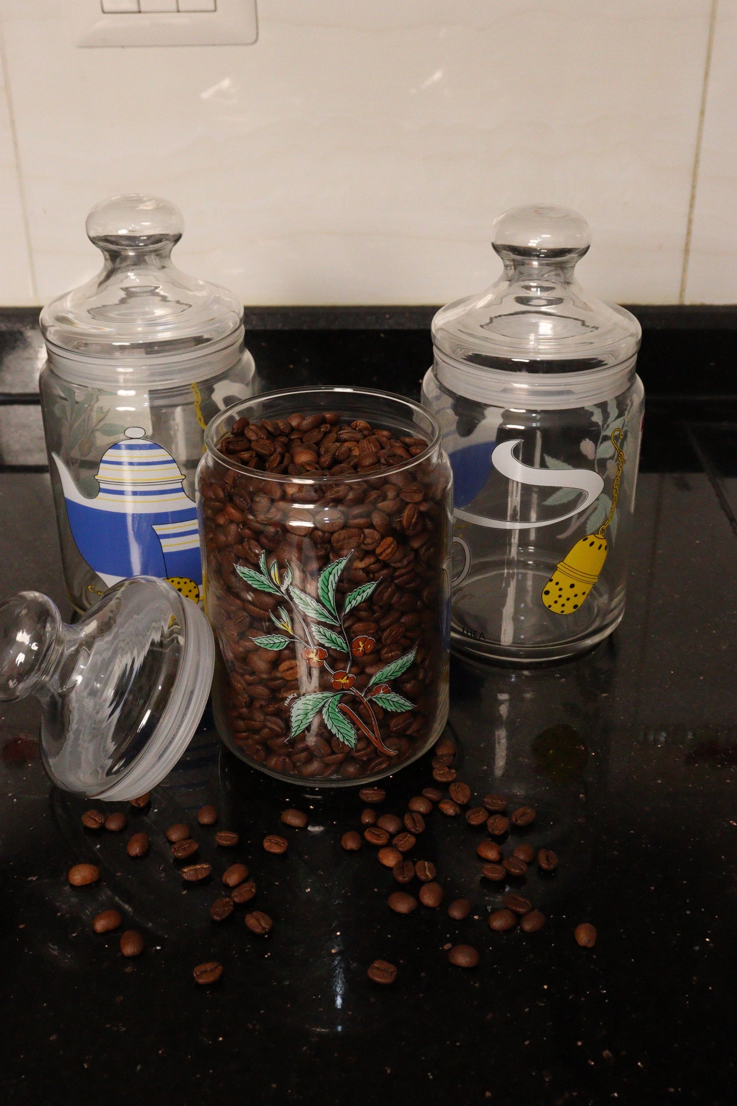 Luminarc Jar glass for sugar and coffee