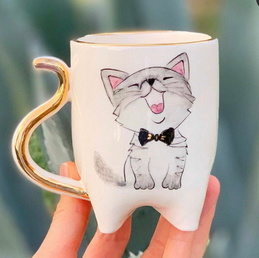 Male cat mug