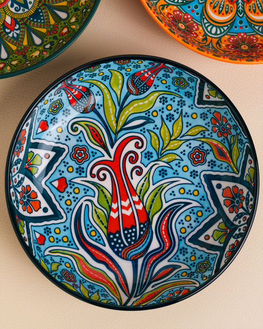 Colorful Moroccan plates