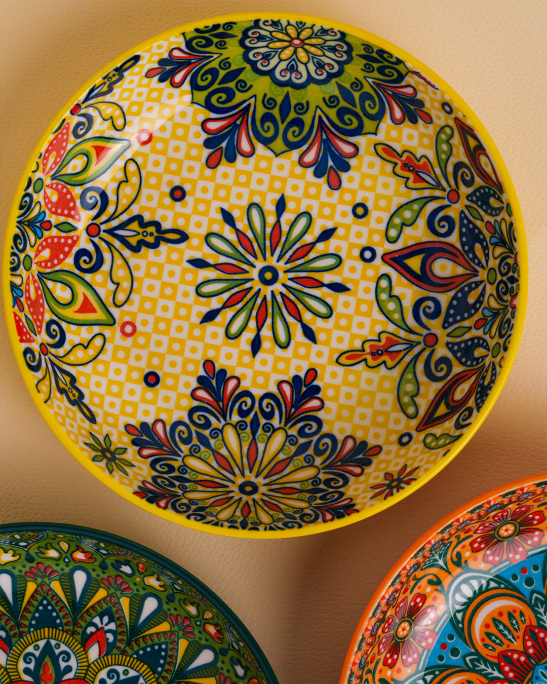 Colorful Moroccan plates