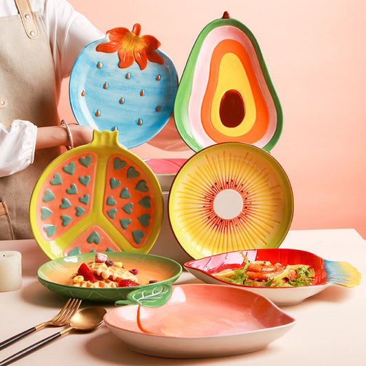 Ceramic plates without dip