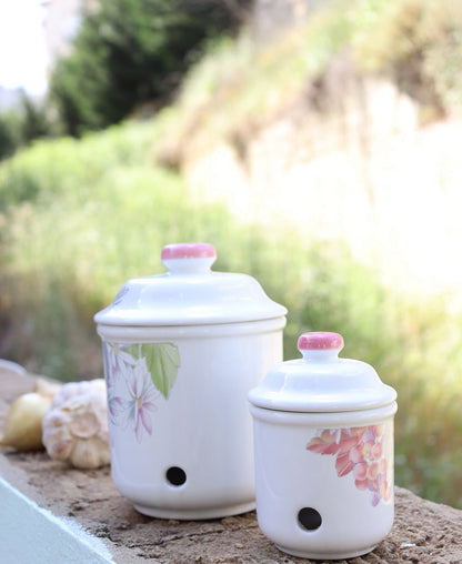 Porcelain pots with hole - Big