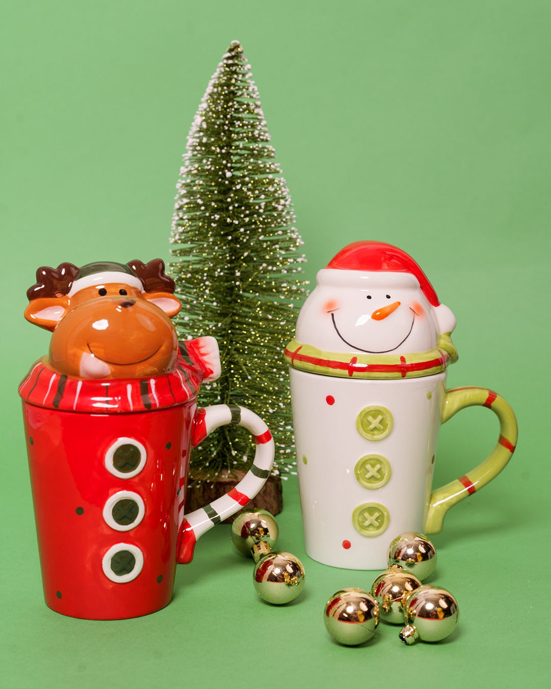 Character mug with cover - big