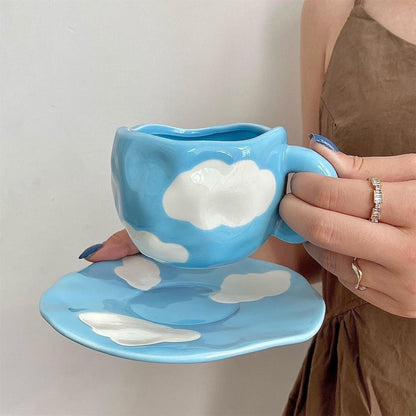 Blue cloud with plate- 300ml