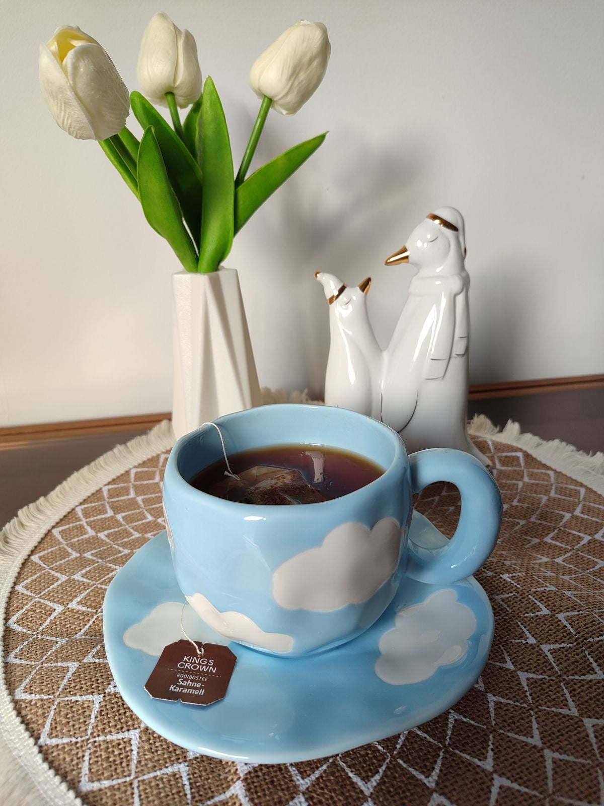 Blue cloud with plate- 300ml