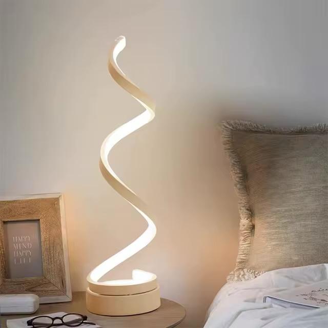 Spiral white lamp