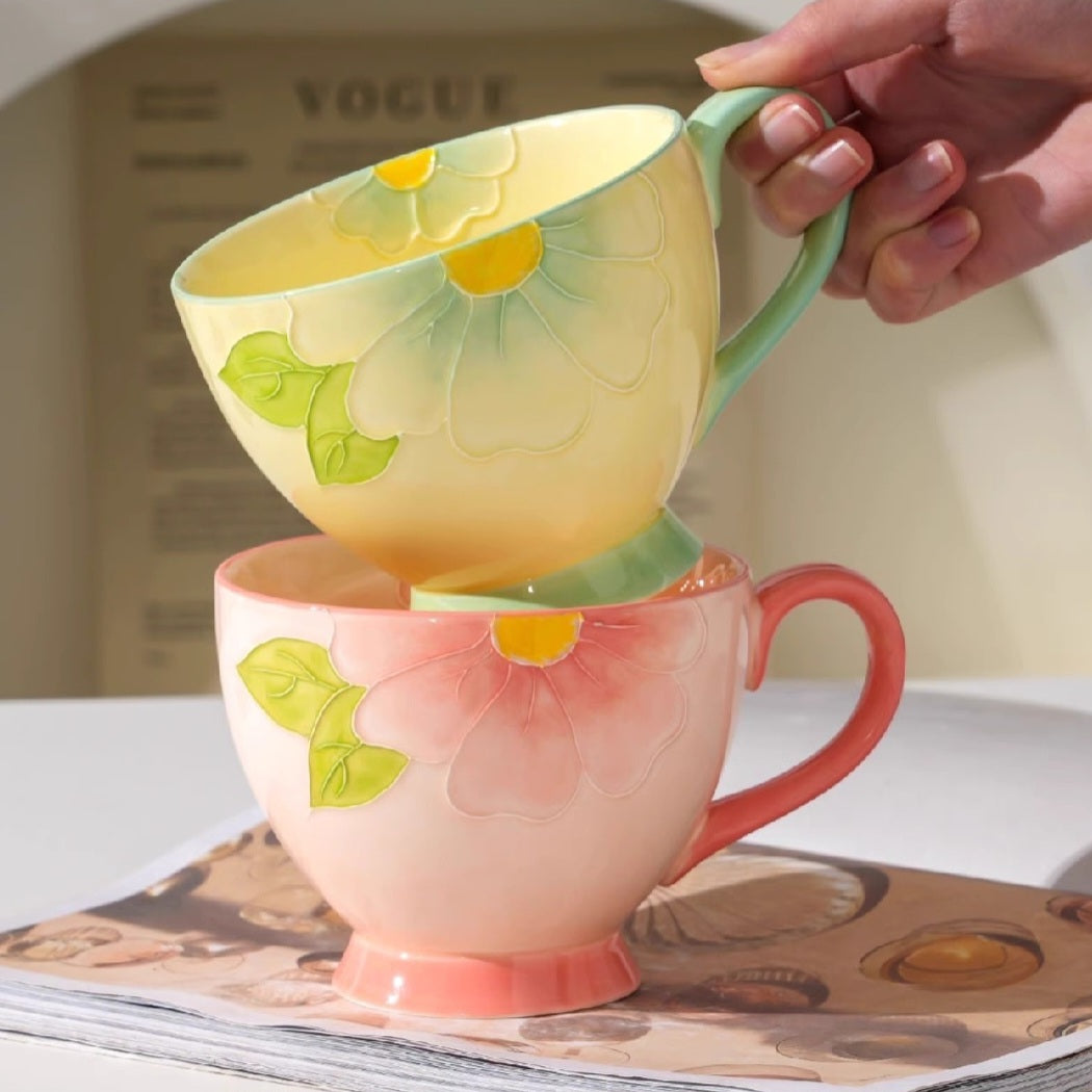 Big flower mug