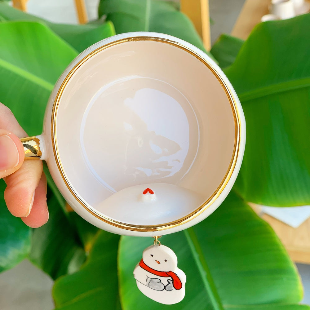 Snowman tea cup
