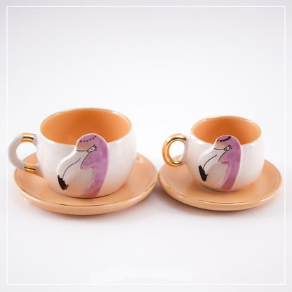 Flamingo tea cup