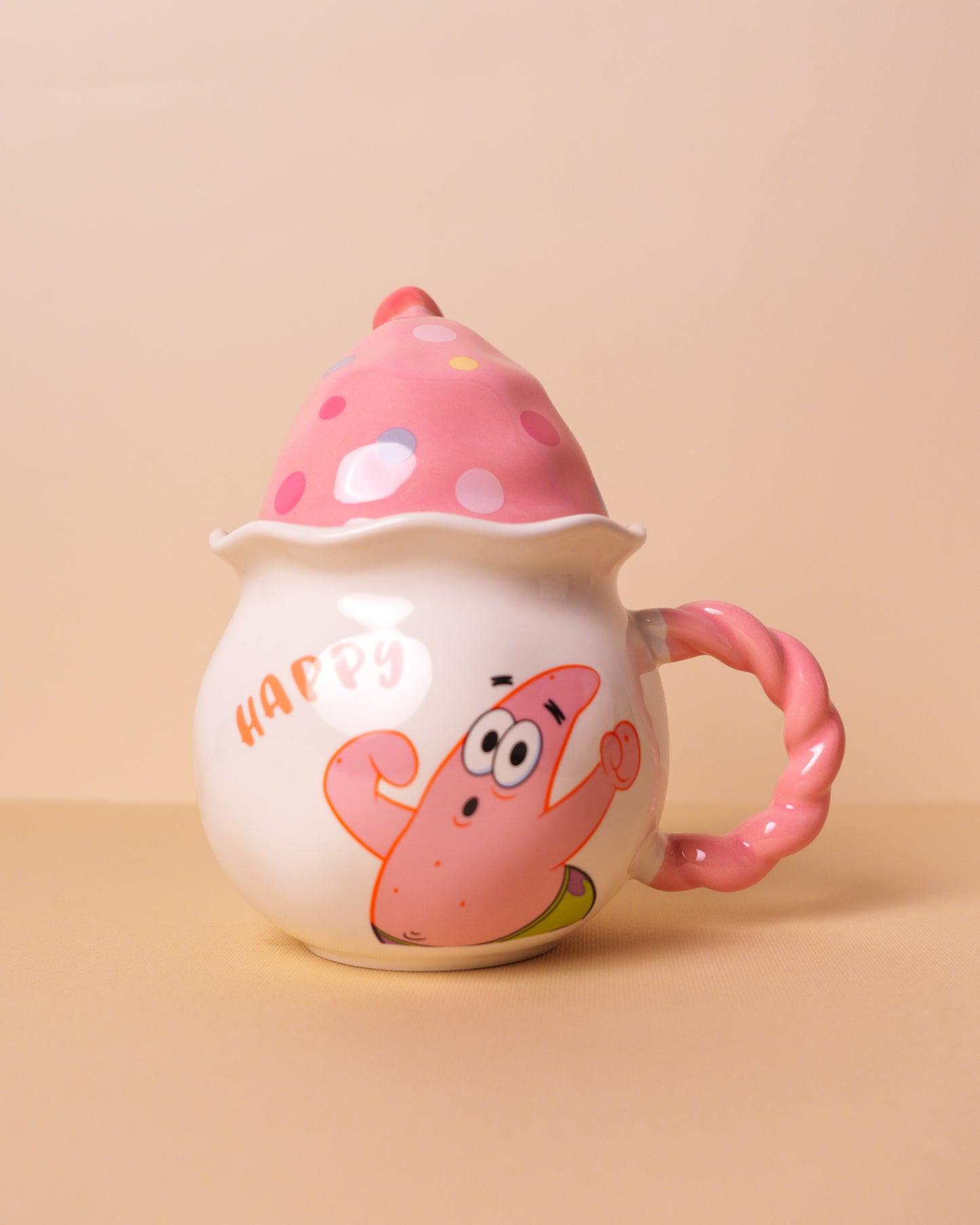 Sponge bob mug with cover