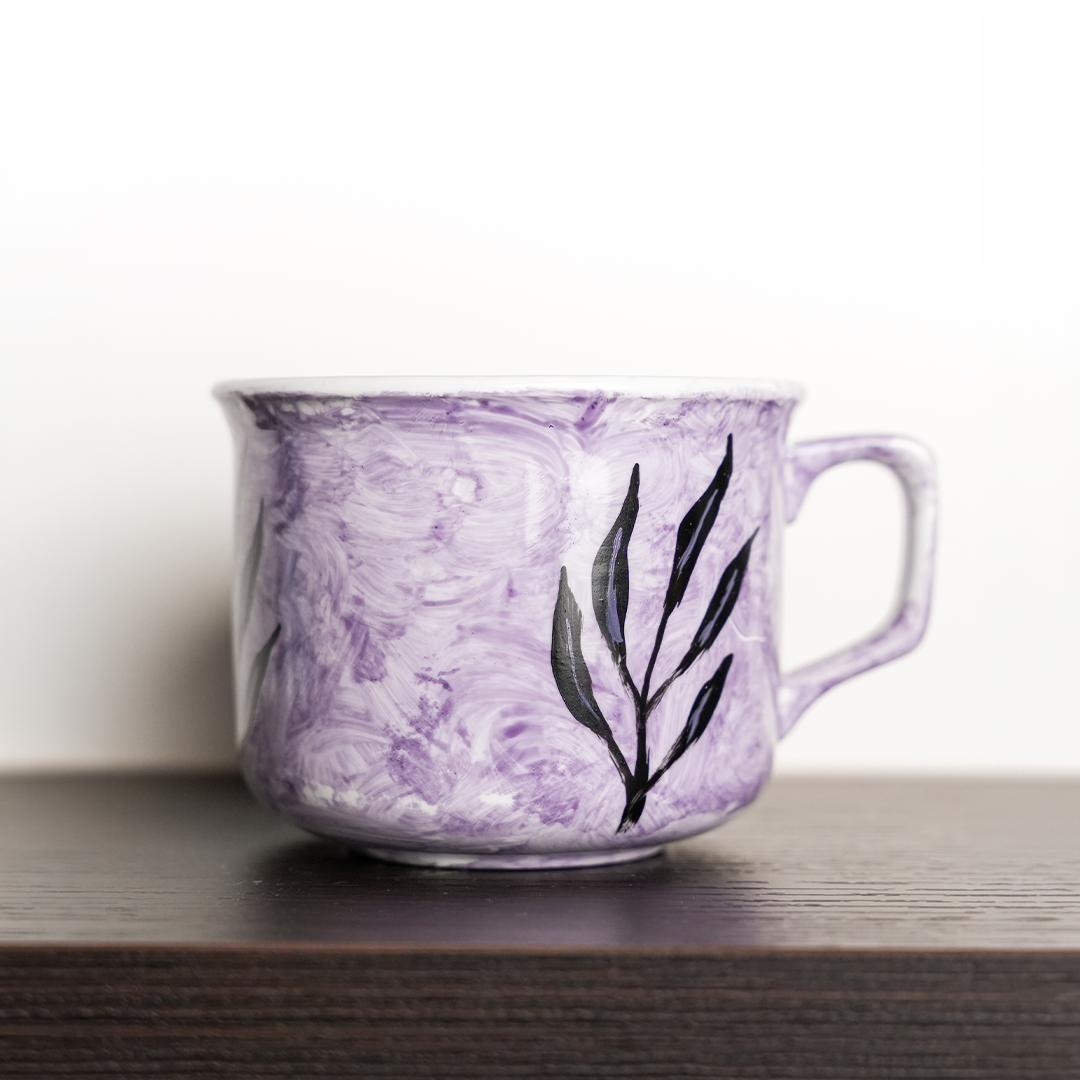 Hand-painted ceramic mugs