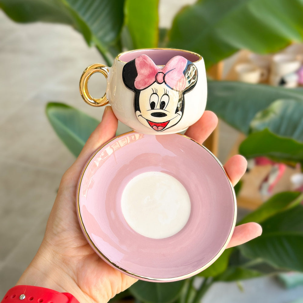 Minnie mouse coffee cup pink - 110ml