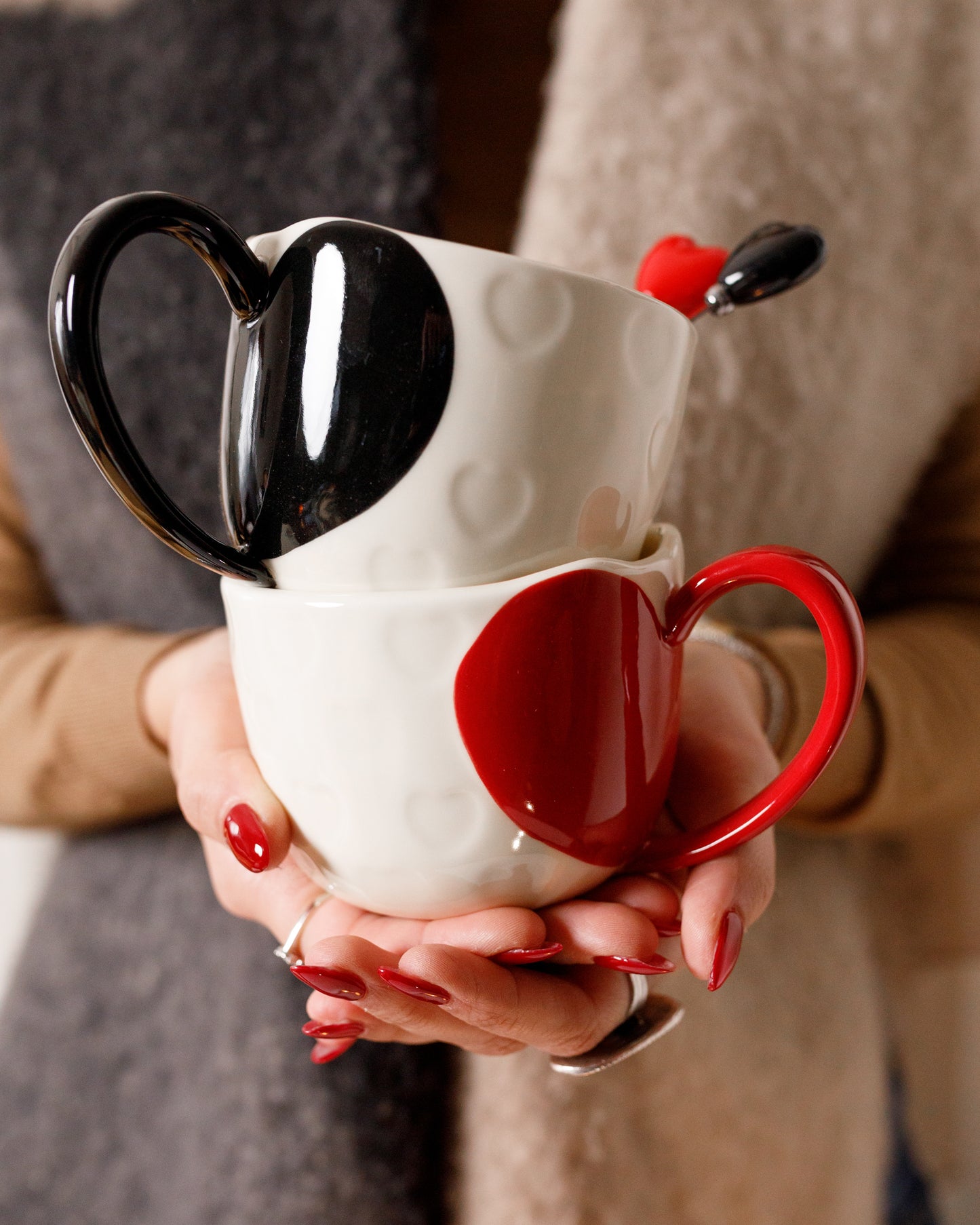 Heart mug with spoon