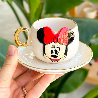 Minnie mouse coffee cup white - 110ml