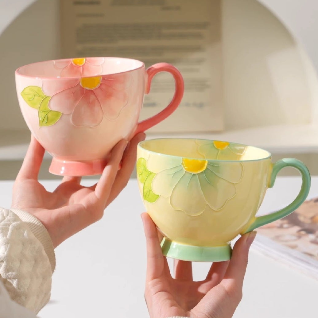 Big flower mug