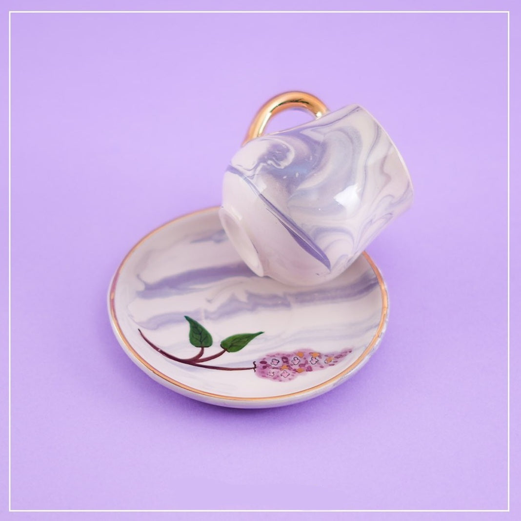 Lilac series coffee cup