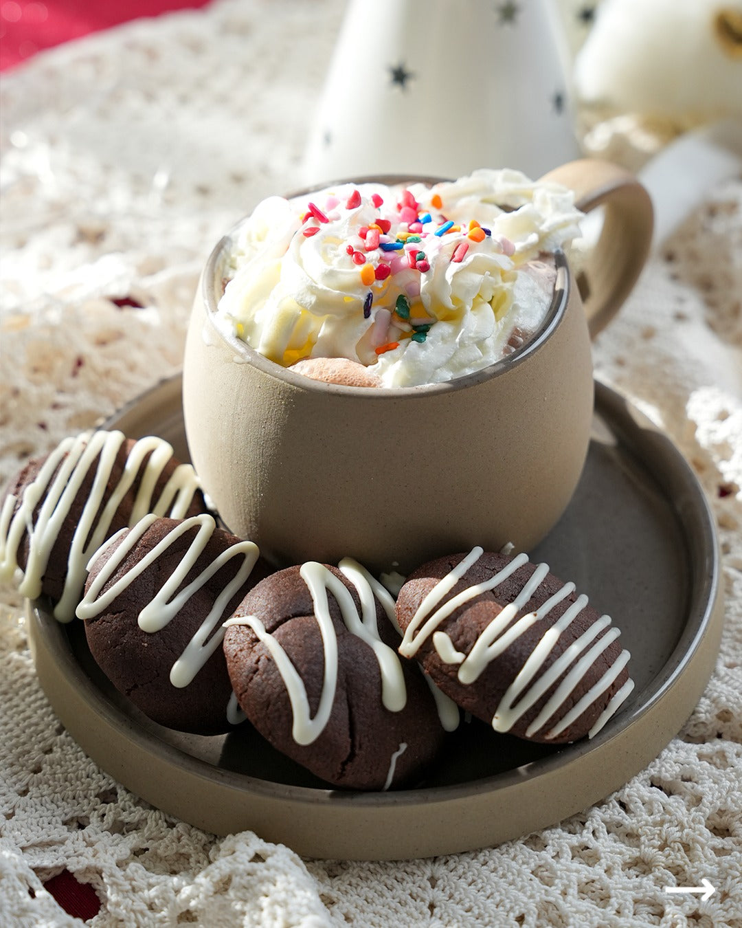 Sand coffee mug with saucer