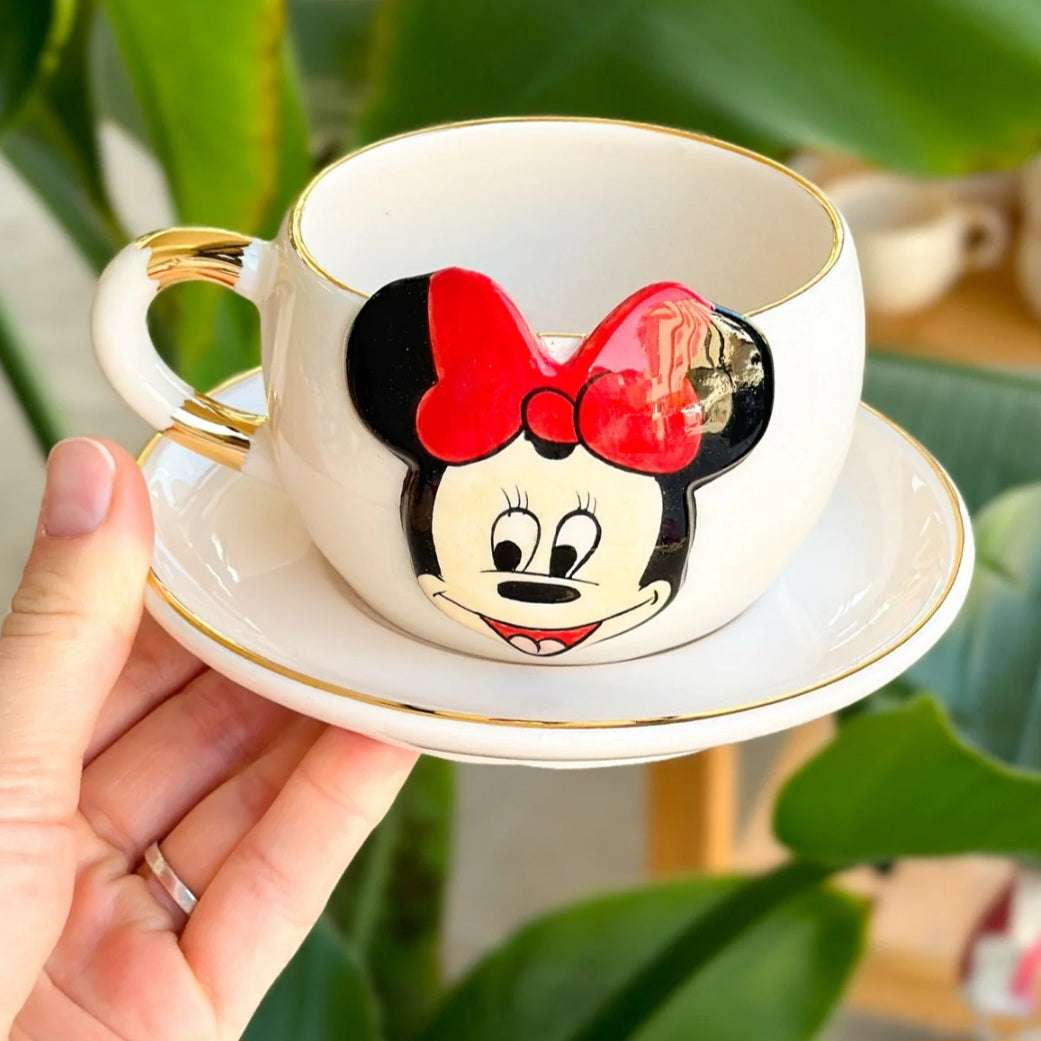Minnie mouse tea cup white - 220ml