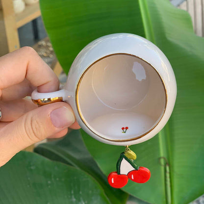 Cherry coffee cup