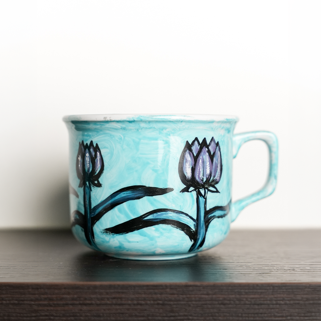 Hand-painted ceramic mugs