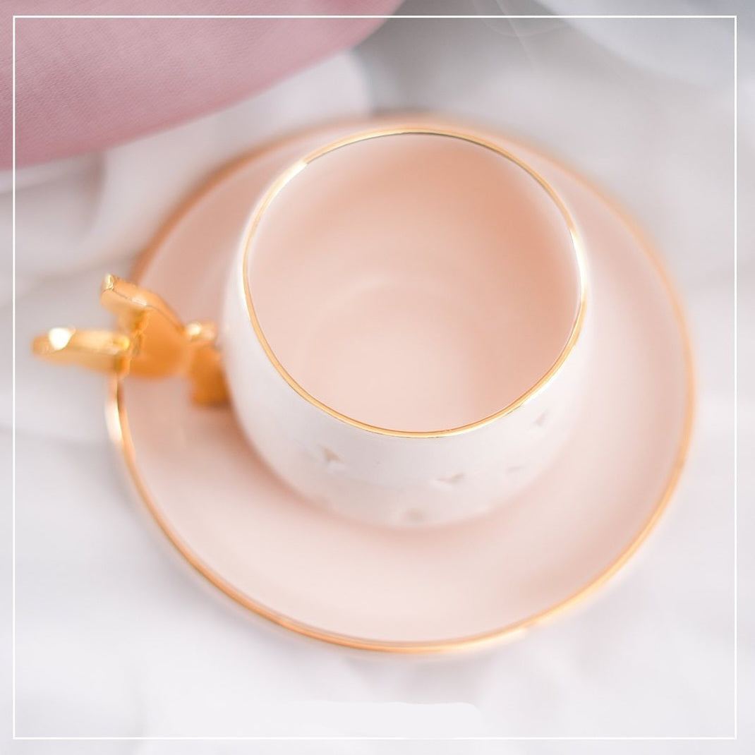 Transparent bird coffee cup