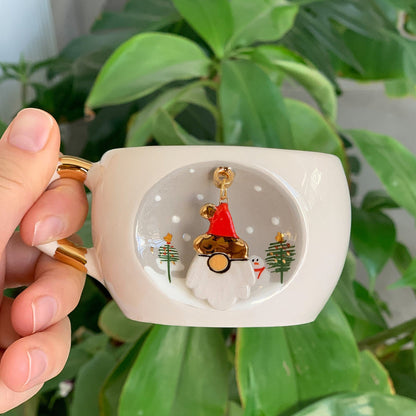 Papa noel tea cup