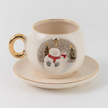 Snowman coffee cup