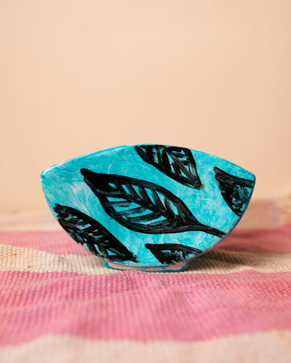 Square ceramic hand painted small 14*10cm