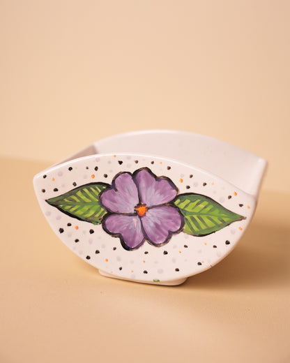 Square ceramic hand painted small 14*10cm