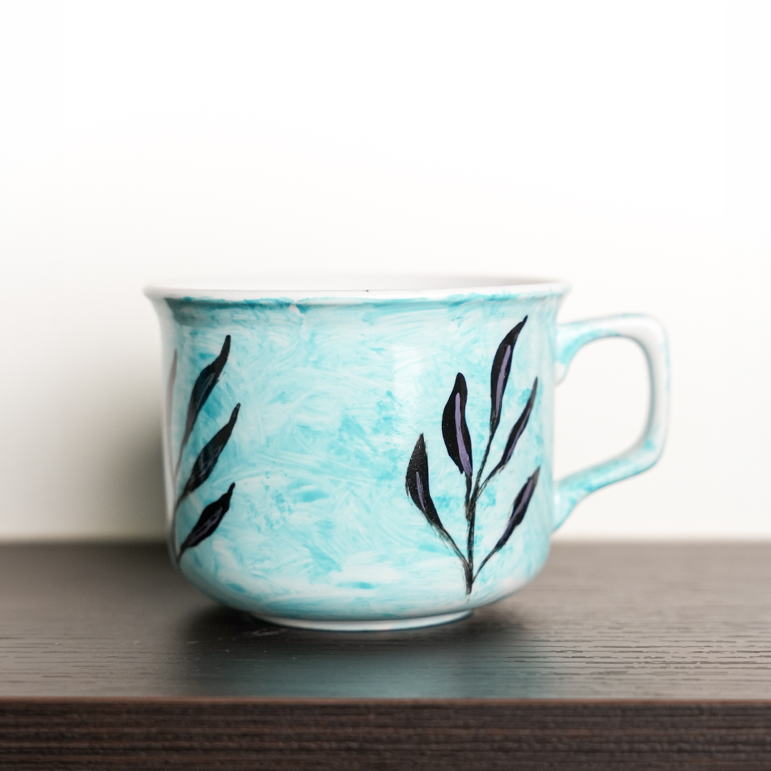 Hand-painted ceramic mugs