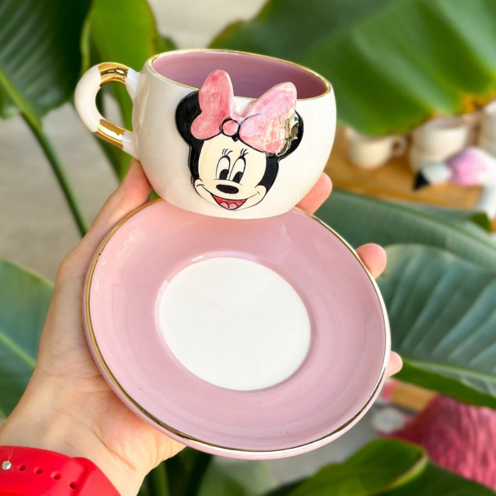 Minnie mouse tea cup pink - 220ml