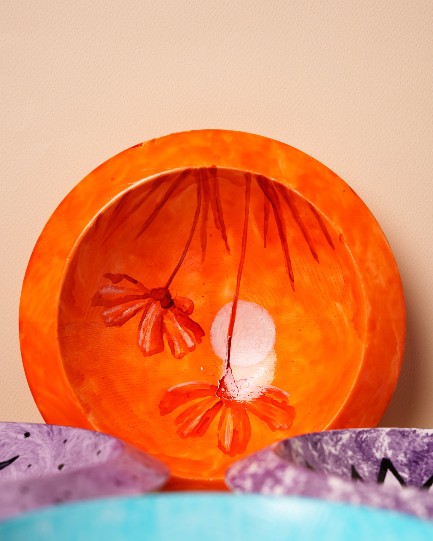 Hand painted plates small 22cm