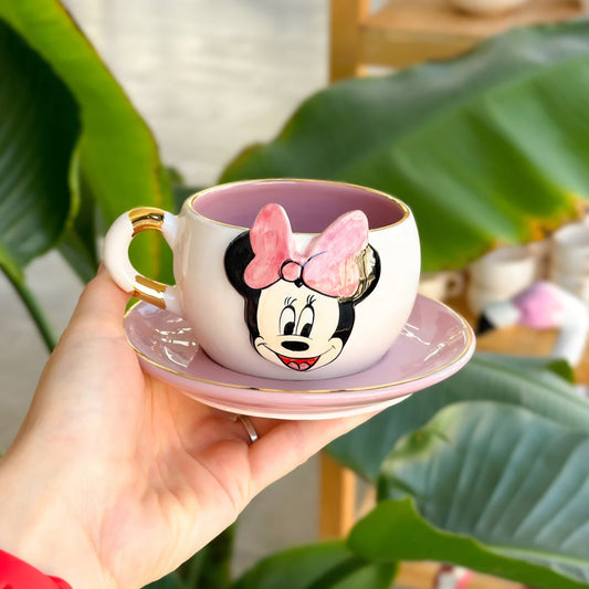 Minnie mouse tea cup pink - 220ml