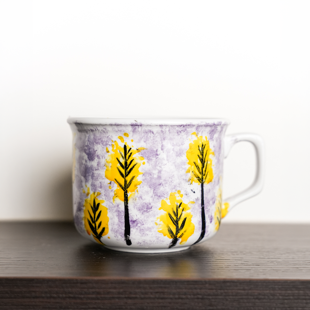 Hand-painted ceramic mugs